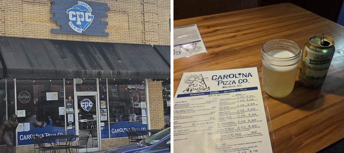 Carolina Pizza Company Menu