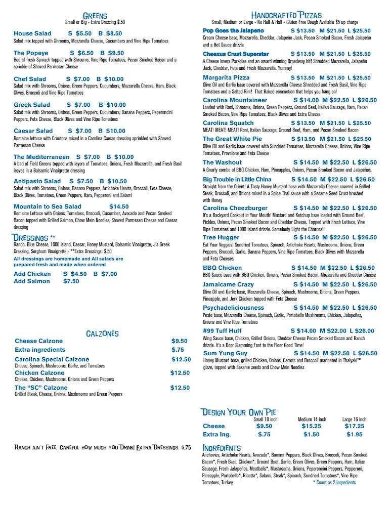 Carolina Pizza Company Menu image 3